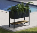 Herstera Garden kovinska visoka greda Deco z LED osvetlitvijo 11