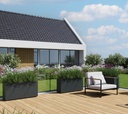 Herstera Garden kovinski cvetlični lonec Cube 30 2
