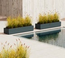 Herstera Garden kovinski cvetlični lonec Cube Xic 2