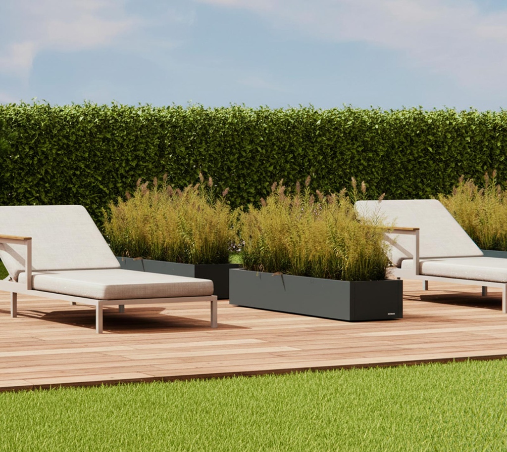 Herstera Garden kovinski cvetlični lonec Cube Xic 3