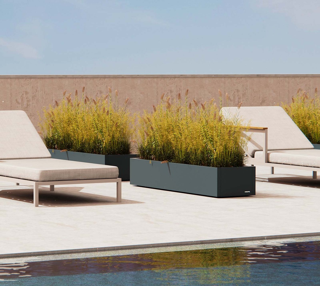 Herstera Garden kovinski cvetlični lonec Cube Xic 10