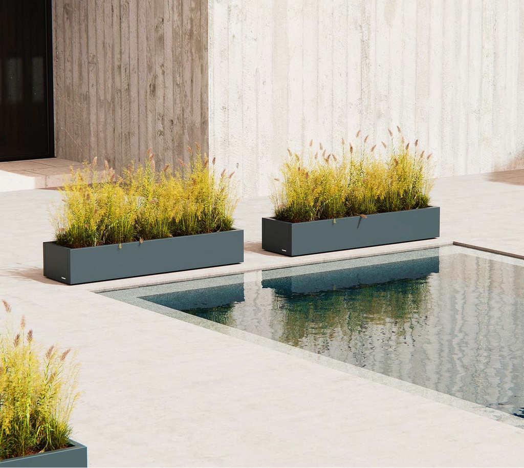 Herstera Garden kovinski cvetlični lonec Cube Xic 11