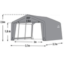 ShelterLogic pašni šotor in šotorska garaža 370x370x260 cm 7