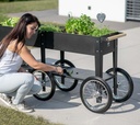 Herstera Garden kovinska visoka greda na kolesih Wheels 8