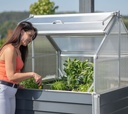 Westmann kovinska visoka greda z mini rastlinjakom Store & Grow 2