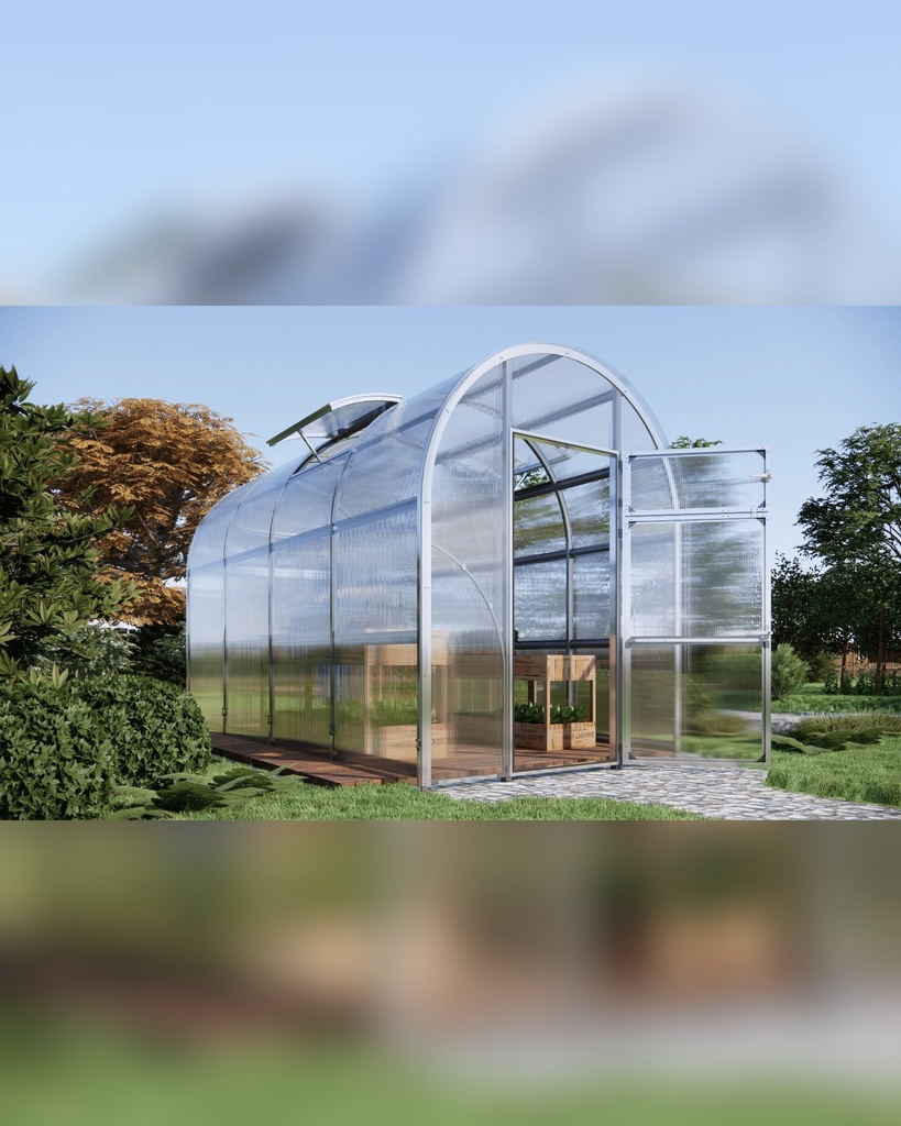 Rastlinjak Sigma Lux 2 (2 x 2 x 2,4m, 4 mm)