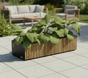 Herstera Garden cvetlični lonec Deco Xic z lesno oblogo