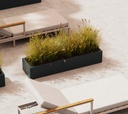 Herstera Garden kovinski cvetlični lonec Cube Xic