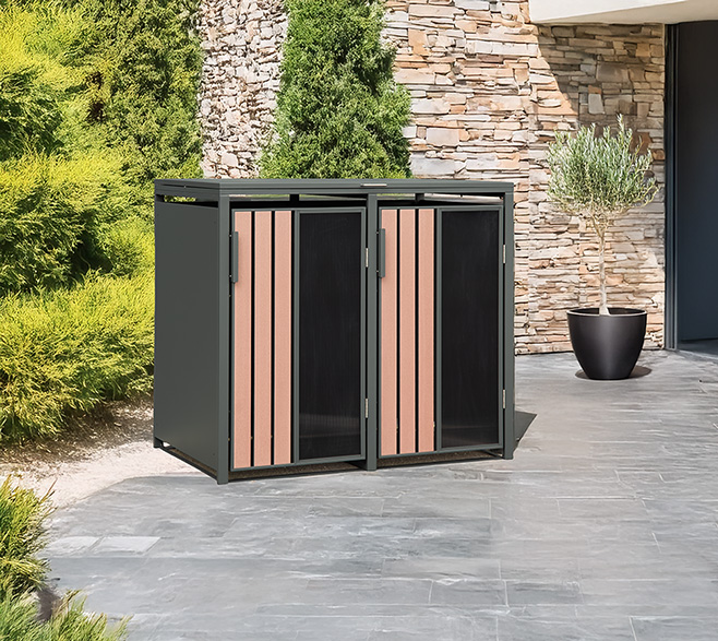 [WMJGBC253-2] Westmann kovinska omara za smetnjake Status (2x 240 L)