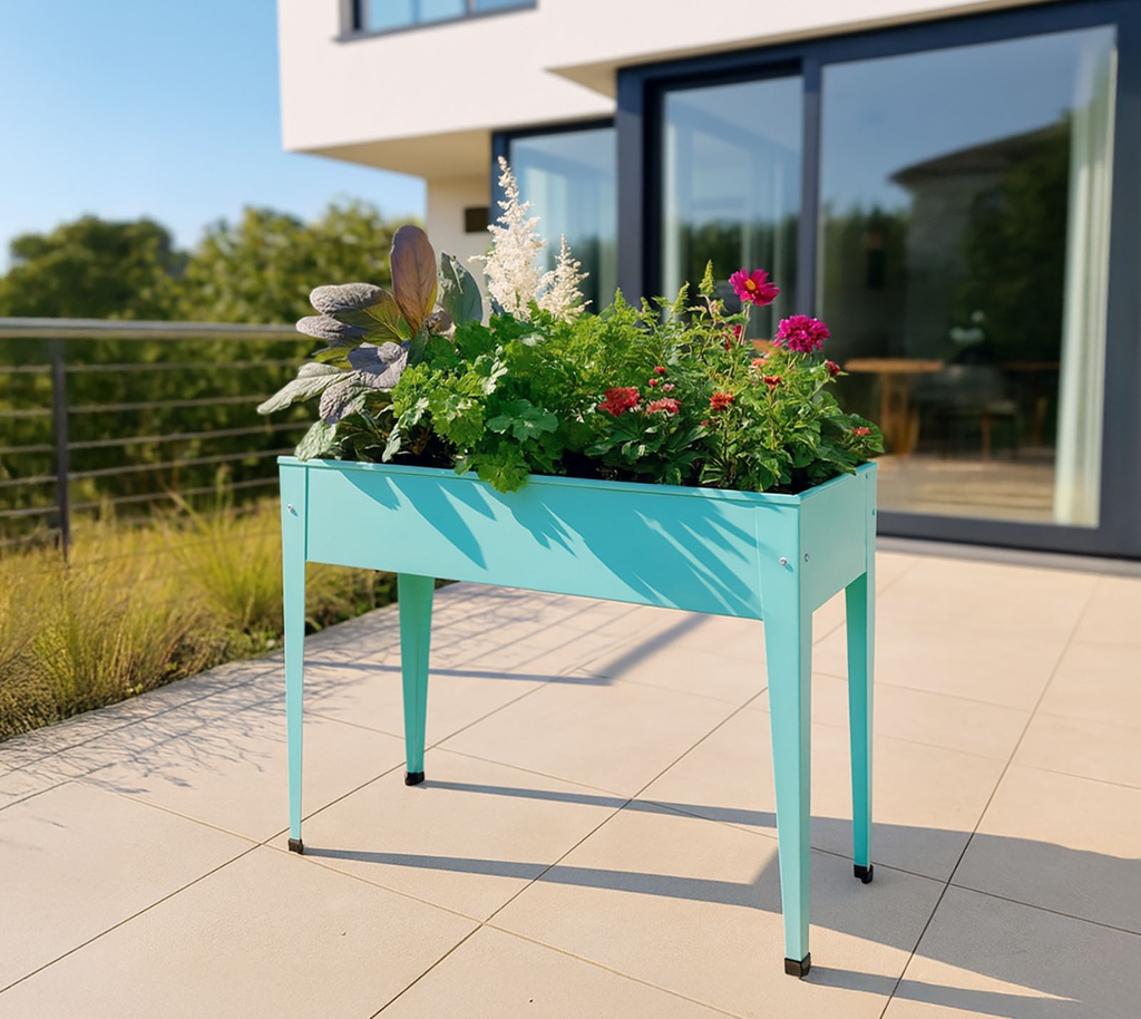 [HG08901201] Herstera Garden kovinska visoka greda Urban (Mint)
