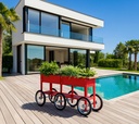 Herstera Garden kovinska visoka greda na kolesih Wheels