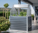 Westmann kovinska visoka greda z mini rastlinjakom Store & Grow